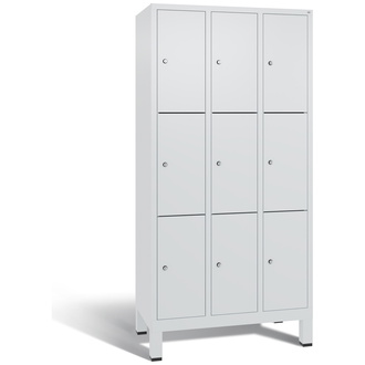 C+P Schließfachschrank Evolo 900 x 1850 x 500 lichtgrau/lichtgrau, Modell 48010-303