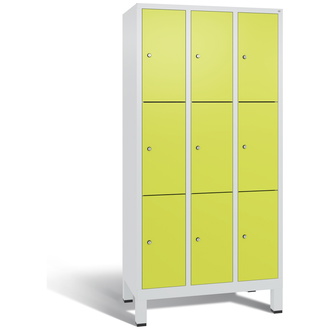 C+P Schließfachschrank Evolo 900 x 1850 x 500 viridingrün/lichtgrau, Modell 48010-303