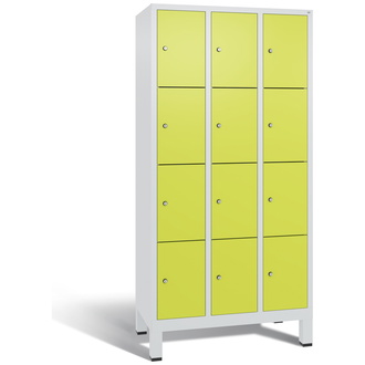 C+P Schließfachschrank Evolo 900 x 1850 x 500 viridingrün/lichtgrau, Modell 48010-304