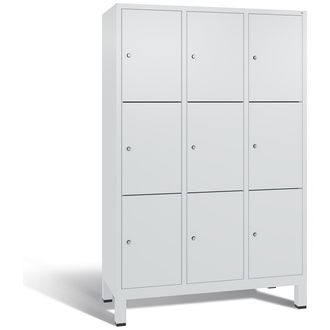 C+P Schließfachschrank Evolo 1200 x 1850 x 500 lichtgrau/lichtgrau, Modell 48010-323