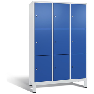 C+P Schließfachschrank Evolo 1200 x 1850 x 500 enzianblau/lichtgrau, Modell 48010-323