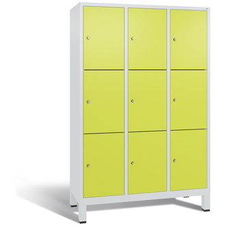 C+P Schließfachschrank Evolo 1200 x 1850 x 500 viridingrün/lichtgrau, Modell 48010-323