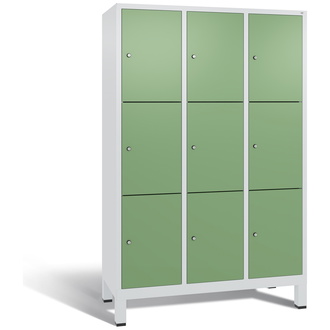 C+P Schließfachschrank Evolo 1200 x 1850 x 500 resedagrün/lichtgrau, Modell 48010-323