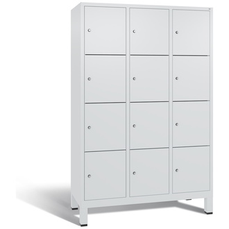 C+P Schließfachschrank Evolo 1200 x 1850 x 500 lichtgrau/lichtgrau, Modell 48010-324