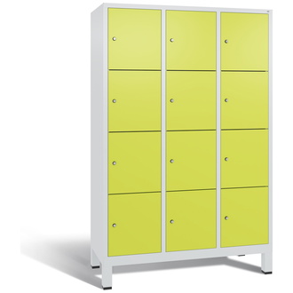 C+P Schließfachschrank Evolo 1200 x 1850 x 500 viridingrün/lichtgrau, Modell 48010-324