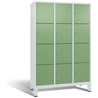 C+P Schließfachschrank Evolo 1200 x 1850 x 500 resedagrün/lichtgrau, Modell 48010-324