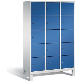 C+P Schließfachschrank Evolo 1200 x 1850 x 500 enzianblau/lichtgrau, Modell 48010-325