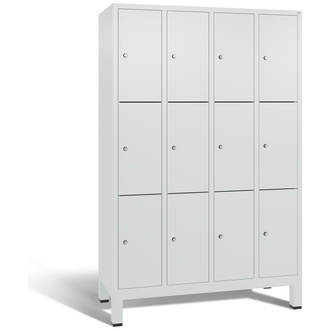 C+P Schließfachschrank Evolo 1190 x 1850 x 500 lichtgrau/lichtgrau, Modell 48010-403