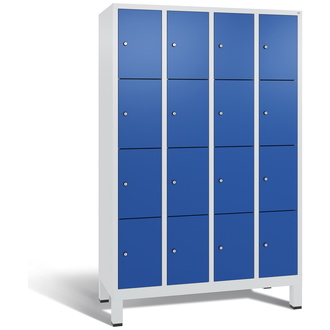 C+P Schließfachschrank Evolo 1190 x 1850 x 500 enzianblau/lichtgrau, Modell 48010-404