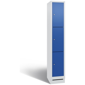 C+P Schließfachschrank Evolo 320 x 1800 x 500 enzianblau/lichtgrau, Modell 48020-103