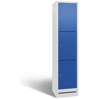 C+P Schließfachschrank Evolo 420 x 1800 x 500 enzianblau/lichtgrau, Modell 48020-123