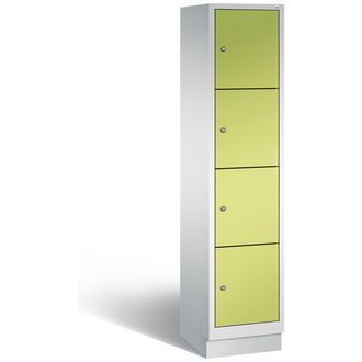 C+P Schließfachschrank Evolo 420 x 1800 x 500 viridingrün/lichtgrau, Modell 48020-124