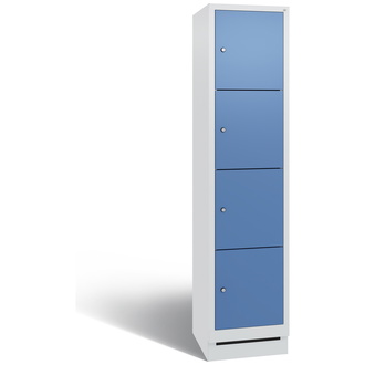 C+P Schließfachschrank Evolo 420 x 1800 x 500 fernblau/lichtgrau, Modell 48020-124