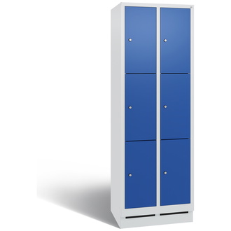 C+P Schließfachschrank Evolo 610 x 1800 x 500 enzianblau/lichtgrau, Modell 48020-203