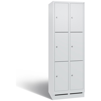 C+P Schließfachschrank Evolo 610 x 1800 x 500 lichtgrau/lichtgrau, Modell 48020-203