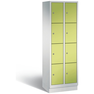 C+P Schließfachschrank Evolo 610 x 1800 x 500 viridingrün/lichtgrau, Modell 48020-204