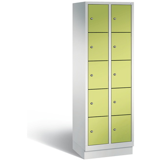 C+P Schließfachschrank Evolo 610 x 1800 x 500 viridingrün/lichtgrau, Modell 48020-205