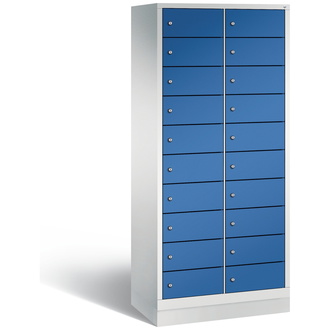 C+P Schließfachschrank Evolo 810 x 1800 x 500 enzianblau/lichtgrau, Modell 48020-2210