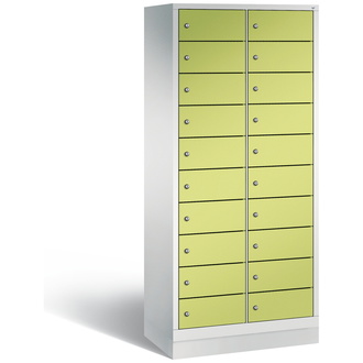 C+P Schließfachschrank Evolo 810 x 1800 x 500 viridingrün/lichtgrau, Modell 48020-2210