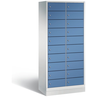 C+P Schließfachschrank Evolo 810 x 1800 x 500 fernblau/lichtgrau, Modell 48020-2210