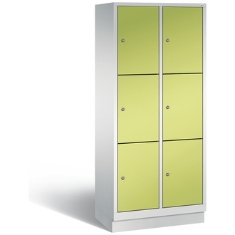 C+P Schließfachschrank Evolo 810 x 1800 x 500 viridingrün/lichtgrau, Modell 48020-223