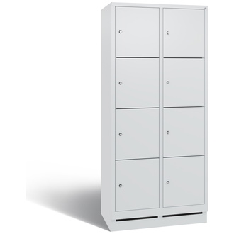 C+P Schließfachschrank Evolo 810 x 1800 x 500 lichtgrau/lichtgrau, Modell 48020-224