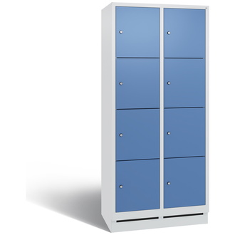 C+P Schließfachschrank Evolo 810 x 1800 x 500 fernblau/lichtgrau, Modell 48020-224