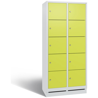 C+P Schließfachschrank Evolo 810 x 1800 x 500 viridingrün/lichtgrau, Modell 48020-225