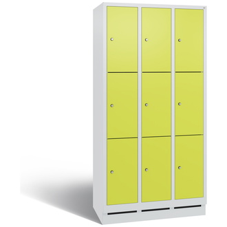 C+P Schließfachschrank Evolo 900 x 1800 x 500 viridingrün/lichtgrau, Modell 48020-303