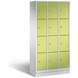 C+P Schließfachschrank Evolo 900 x 1800 x 500 viridingrün/lichtgrau, Modell 48020-304