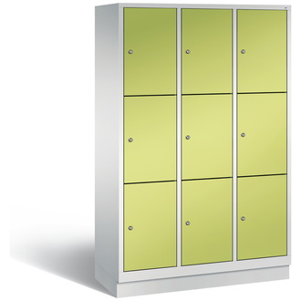 C+P Schließfachschrank Evolo 1200 x 1800 x 500 viridingrün/lichtgrau, Modell 48020-323