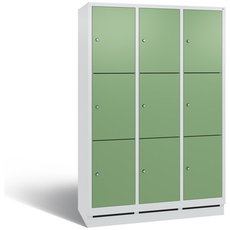 C+P Schließfachschrank Evolo 1200 x 1800 x 500 resedagrün/lichtgrau, Modell 48020-323