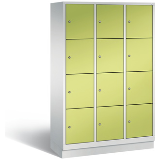 C+P Schließfachschrank Evolo 1200 x 1800 x 500 viridingrün/lichtgrau, Modell 48020-324