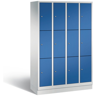 C+P Schließfachschrank Evolo 1190 x 1800 x 500 enzianblau/lichtgrau, Modell 48020-403