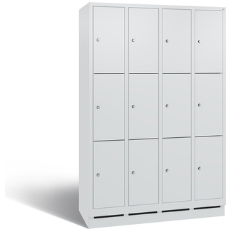 C+P Schließfachschrank Evolo 1190 x 1800 x 500 lichtgrau/lichtgrau, Modell 48020-403