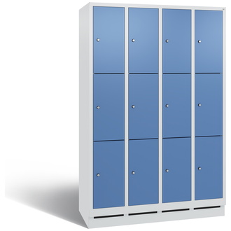 C+P Schließfachschrank Evolo 1190 x 1800 x 500 fernblau/lichtgrau, Modell 48020-403