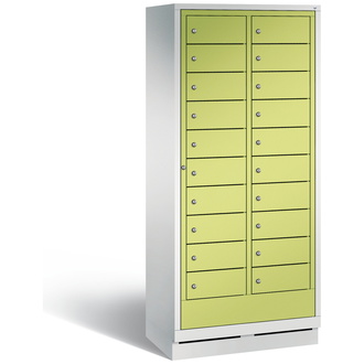 C+P Wäsche-Ausgabeschrank Evolo 810 x 1800 x 500 viridingrün/lichtgrau, Modell 48160-210