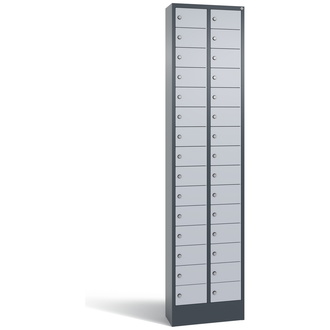 C+P Kleingefachschrank 460 x 1950 x 200 weißaluminium/anthrazitgrau, Modell 80700-201