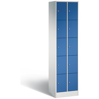 C+P Schließfachschrank Serie 8070 460 x 1950 x 480 enzianblau/lichtgrau, Modell 80700-20