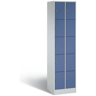 C+P Schließfachschrank Serie 8070 460 x 1950 x 480 fernblau/lichtgrau, Modell 80700-20