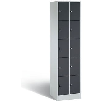 C+P Schließfachschrank Serie 8070 460 x 1950 x 480 anthrazitgrau/lichtgrau, Modell 80700-20