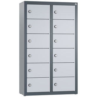 C+P Kleingefachschrank 460 x 770 x 200 weißaluminium/anthrazitgrau, Modell 80700-231