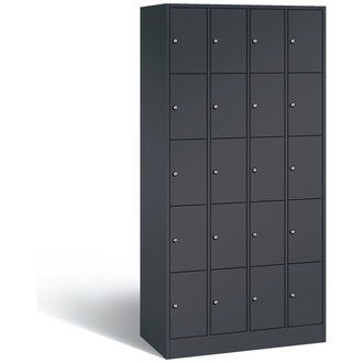 C+P Schließfachschrank Serie 8070 900 x 1950 x 480 anthrazitgrau/anthrazitgrau, Modell 80700-40