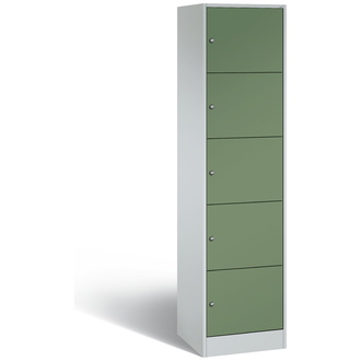 C+P Schließfachschrank Serie 8070 460 x 1950 x 480 resedagrün/lichtgrau, Modell 82700-10