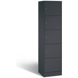 C+P Schließfachschrank Serie 8070 460 x 1950 x 480 anthrazitgrau/anthrazitgrau, Modell 82700-10