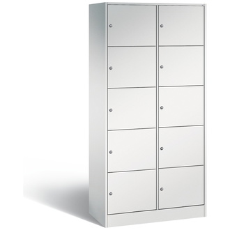 C+P Schließfachschrank Serie 8070 900 x 1950 x 480 lichtgrau/lichtgrau, Modell 82700-20