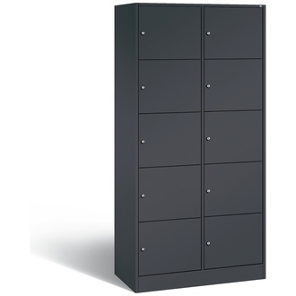 C+P Schließfachschrank Serie 8070 900 x 1950 x 480 anthrazitgrau/anthrazitgrau, Modell 82700-20