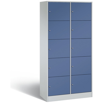 C+P Schließfachschrank Serie 8070 900 x 1950 x 480 fernblau/lichtgrau, Modell 82700-20