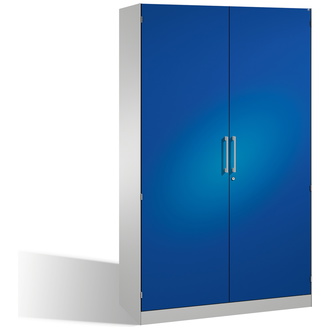 C+P Flügeltürenschrank Asisto 1200 x 1980 x 435 lichtgrau/enzianblau, Modell 141001-000