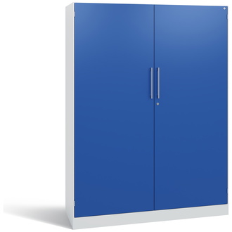 C+P Flügeltürenschrank Asisto 1200 x 1635 x 435 lichtgrau/enzianblau, Modell 141011-000